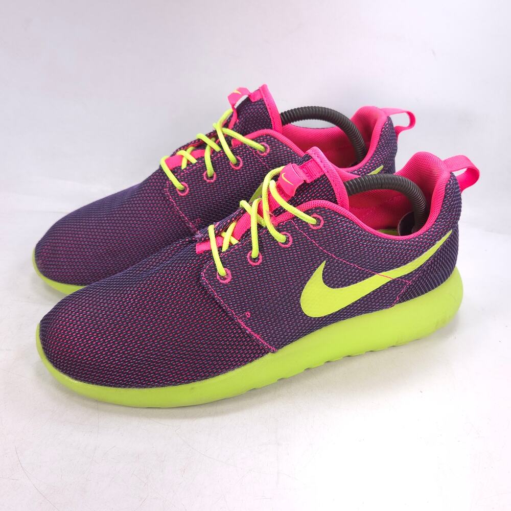Nike Pink and Neon Green Athletic Shoes
